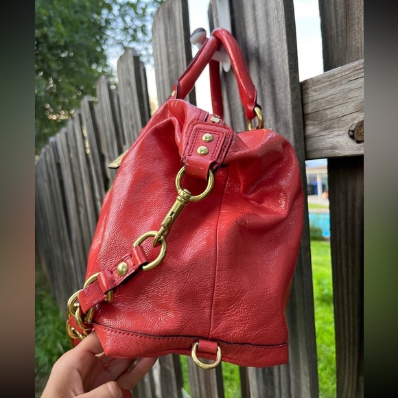 Ltd Ed Large Coach Sabrina Satchel in Coral - Picture 9 of 16